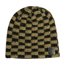 JINX World of Warcraft Alliance Two-Tone Slouchy Knit Beanie Black/Gold - £15.63 GBP