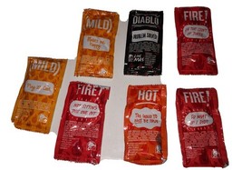 Lot Of 7 Collectible Taco Bell Sauce Packets 2018-2020 - $5.78