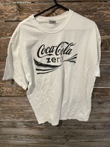 Coke Coca Cola Zero Men’s Hanes T Shirt White Size XL - $14.36