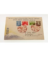 Karl Lewis 1934 Hand-Painted Watercolor Cover Japan to OH, USA Fujiyama C-3 - $148.50