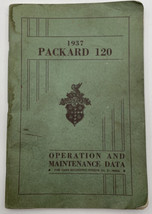 1937 Packard  120 Owners Manual Operations and Maintenance Data Book Original - £45.35 GBP