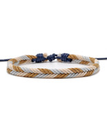 Handmade Braided Woven, Surfer Wave Wrist Cord Adjustable Bracelet for W... - $12.33 CAD