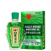 6 X 24ml Eagle Brand Green Refreshing Medicated Oil Relief Headaches DHL EXPRESS - $84.90