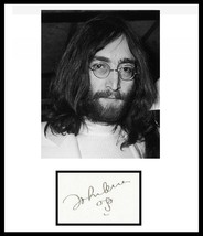 John Lennon Signed Autographed Card &amp; Photo - The Beatles w/COA - £4,795.24 GBP