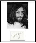 JOHN LENNON SIGNED AUTOGRAPHED CARD &amp; PHOTO - THE BEATLES w/COA - $8,150.09 CAD