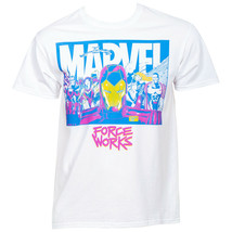 Marvel Force Works Team Up T-Shirt White - £19.12 GBP