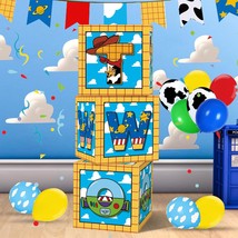 Toy Story Balloon Boxes 2Nd Birthday Party Supplies Toy Story Backdrop Two Birth - £28.76 GBP