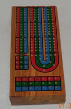 Cardinal Cribbage Game Solid Wood Board and Pegs 100% COMPLETE - £10.77 GBP