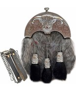 Scottish Kilt Full Dress Sporran Buffalo Cantel Sporran Antique Unique B... - €110,87 EUR
