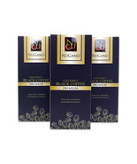 3 box Nugano Ganoderma Black Coffee Reishi Coffee Mild Caffeine 30 Sache... - £59.18 GBP