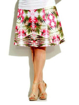 INC International Concepts Ladies Womens Skirt Tropical-Print Plus Size 1X - £21.57 GBP