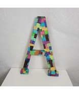 Decorative Letter A Cardboard Paper Machete Mosaic Home Art Letter Craft - $11.30