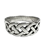 Solvar celtic knot Unisex Fashion Ring .925 Silver 476243 - $82.76 CAD