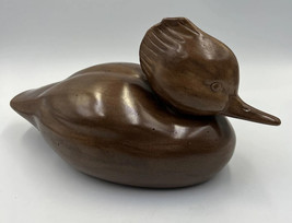 Vintage Atlantic Mold Duck Brown Figure Signed “Ruby” - £11.88 GBP