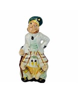 Scotland Decanter Scottish figurine man kilt barrel cane head lid stoppe... - £31.60 GBP