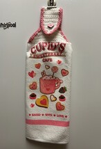 Cupid's Sweetheart Cafe Hanging Towel - $3.50