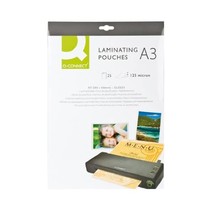 Q Connect A3 125 Micron Laminating Pouch (Pack of 25)  - $65.42 CAD