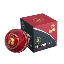 Red Cherry Hand Made Red Leather Cricket Ball - £15.71 GBP