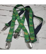 Buckle Down TMNT Teenage Mutant Ninja Turtles Suspenders Green OSFA X-Back  - $9.89