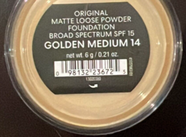 BareMinerals Original MATTE LOOSE POWDER SPF 15 Foundation Golden Medium 14 - $28.22