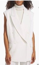 Michael Kors Collection Blazer Vest Sz L Ivory $1559 - £233.45 GBP