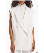 Michael Kors Collection Blazer Vest Sz L Ivory $1559 - £230.03 GBP