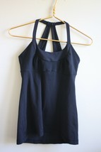 Lululemon 6 Black Active Tank Top Built-In Bra - £17.93 GBP