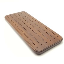 Cribbage Board 3 Tracks Dark Oak Wood 15 7/8 inch - $13.85