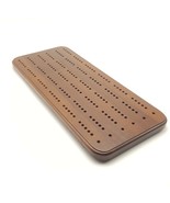 Cribbage Board 3 Tracks Dark Oak Wood 15 7/8 inch - $13.85