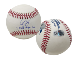 Corey Seager Autographed &quot;I Bleed Dodger Blue&quot; MLB Baseball Fanatics - £268.22 GBP