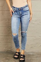 BAYEAS Mid Rise Distressed Skinny Jeans - $70.34