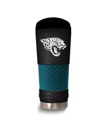 NFL Jacksonville Jaguars 24 Oz. Stainless Steel Silicone Grip Tumbler wi... - $65.35 CAD