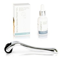Jasclair Derma Roller Micro-Needle Kit + Vitamin C 20 Hyaluronic Acid Face Serum - £22.81 GBP