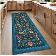 Stylish Bohemian 2x6 Runner Rug - Non-Slip, Floral Design, Suitable for ... - $74.20