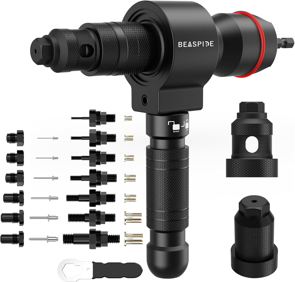 Cordless Drill Electric Rivet Gun Adapter, 2-In-1 Rivet Nut Adapter Kit ... - $140.62