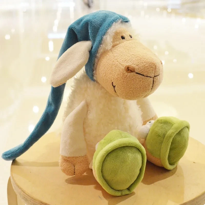 Play 35CM/25CM Cute Sheep Plush Play Soft Stuffed Cartoon Animal Lamb Stuffed Do - £23.12 GBP