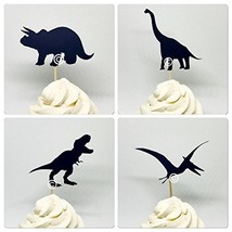 Dinosaur cupcake toppers, dinosaur cupcake topper, dinosaur party, dinos... - $135.86 MXN