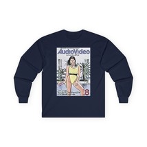 Audio Visual Retro Art Long Sleeve Tee Shirt Graphic Print Crewneck Unis... - $21.10+