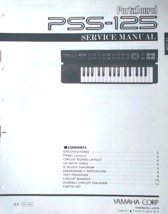 Yamaha PSS-125 PortaSound Keyboard Original Service Manual, Schematics, ... - $17.77