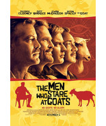 THE MEN WHO STARE AT GOATS  27X40 ORIGINAL DOUBLE SIDED MOVIE POSTER  NE... - $223.68 MXN