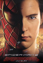 SPIDER-MAN 2 SIGNED MOVIE POSTER - £143.88 GBP