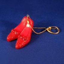Wizard of Oz - Dorothy&#39;s Ruby Red Slippers Shoes Keychain Clip On Ornament - $15.79