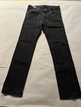 Levis 501 XX Mens 34x34 Charcoal Denim Jeans Cotton Button Fly Dark Wash... - £19.47 GBP