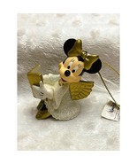 Vintage Disney Parks Minnie Gold Wing Angel w/Choir Book Ornament (1997)... - $20.24 CAD