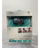 Logitech C270 HD Webcam Black 720p Widescreen Camera 3MP Photos Built-In... - £9.39 GBP