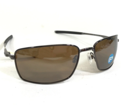 Oakley Sunglasses OO4075-06 Gray Square Wire Frames with Brown Lenses 60-17-123 - £134.36 GBP