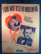 Vintage Sheet Music I Don&#39;t Want To Set The World On Fire Songbook - £8.69 GBP