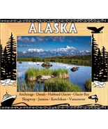 Alaska Anchorage Denali Hubbard Engraved Wood Picture Frame Landscape (4... - $29.99