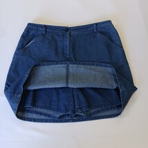 White Stag Stretch Women's Blue Mini Denim Skort Measured Waist 34" image 14