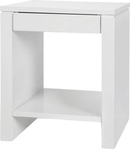 Side Table BUNGALOW 5 ODOM Modern Contemporary Integrated Drawer Pull Stained - £1,732.09 GBP